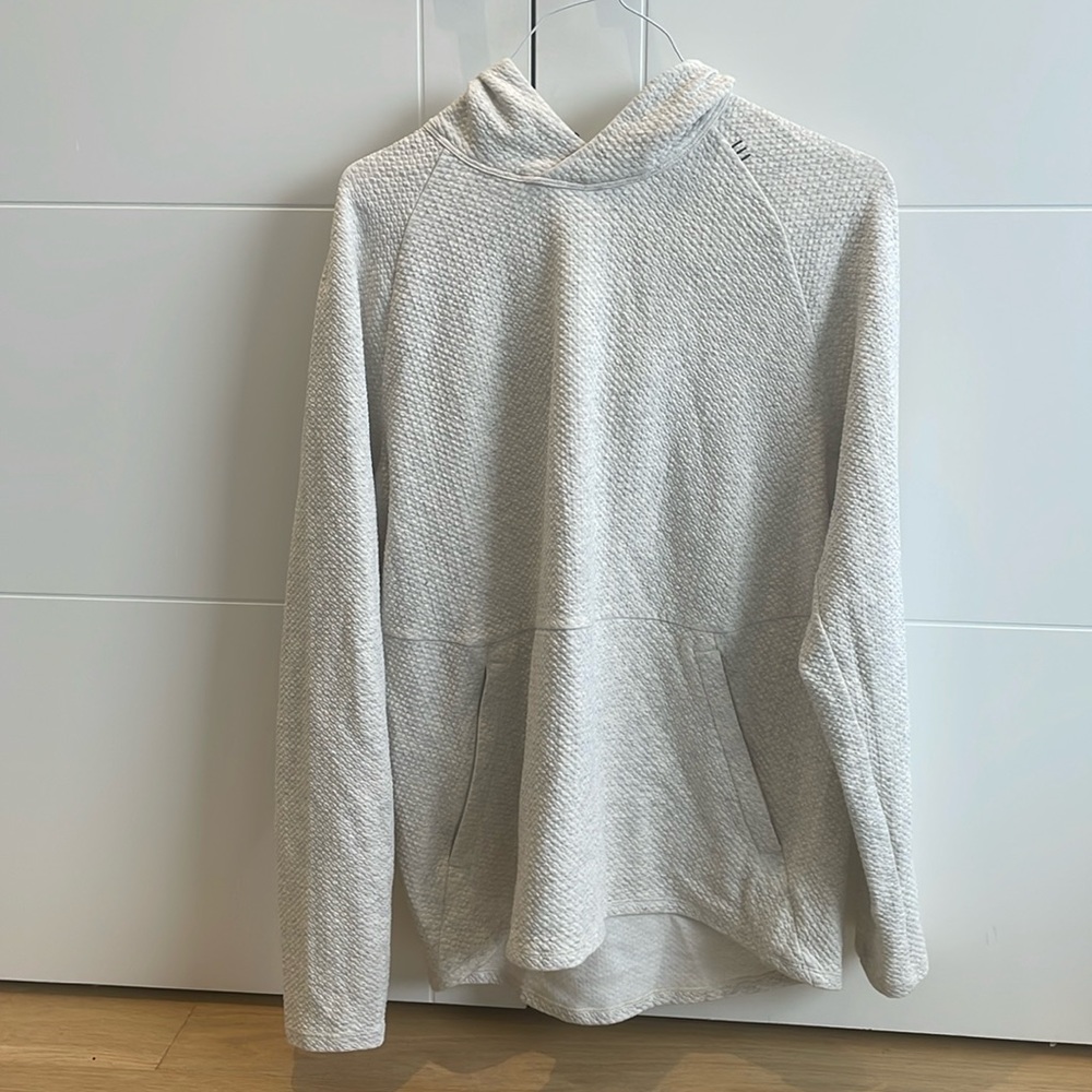 lululemon athletica Light Gray Textured Hoodie